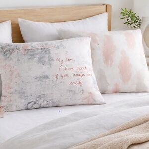 Under the Canopy Organic Cotton Reversible Pillowcases Tie Closure Romantic Art